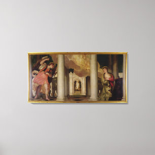 The Annunciation, c.1551-53 (oil on canvas) Canvas Print