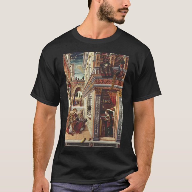 The Annunciation Carlo Crivelli Renaissance Art T-Shirt (Front)