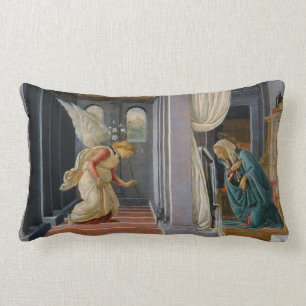 The Annunciation, circa 1485 Lumbar Pillow
