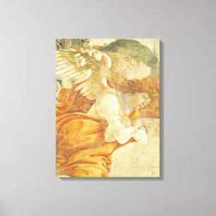 The Annunciation, detail of the Archangel Canvas Print
