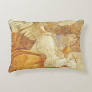 The Annunciation, detail of the Archangel Decorative Pillow