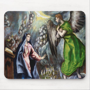 The Annunciation, El Greco Mouse Pad