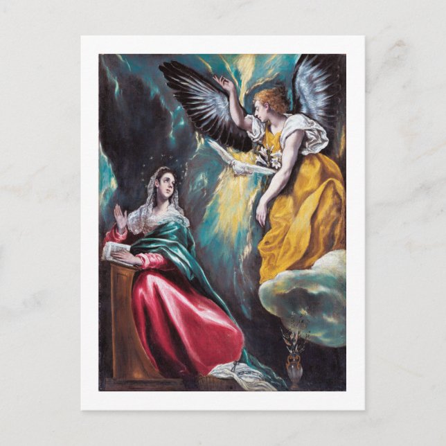 The Annunciation, El Greco Postcard (Front)