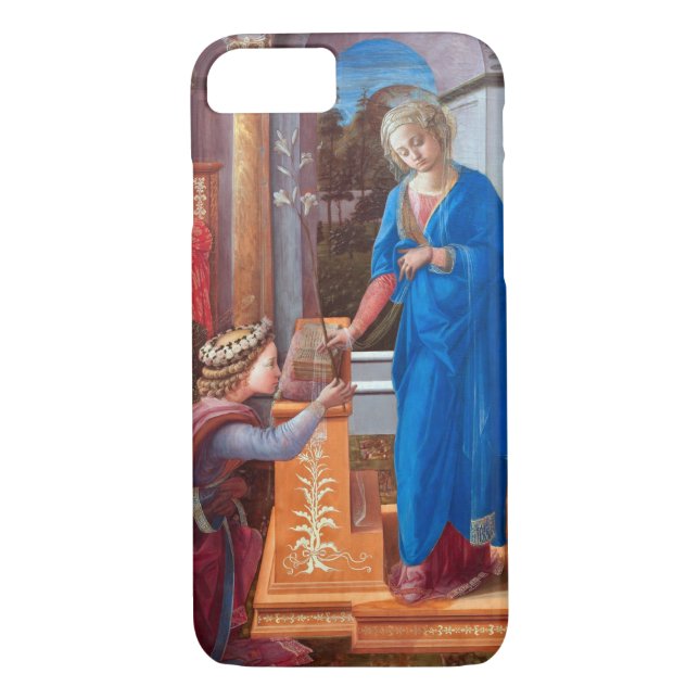 The Annunciation, Filippo Lippi, 1440 Case-Mate iPhone Case (Back)