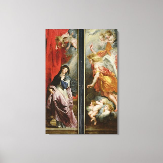 The Annunciation, from the reverse of the Canvas Print (Front)