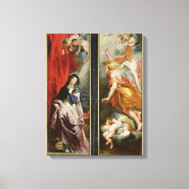 The Annunciation, from the reverse of the Canvas Print (Front)