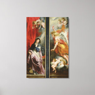 The Annunciation, from the reverse of the Canvas Print