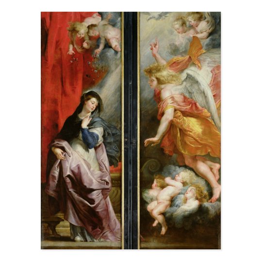 The Annunciation, from the reverse of the Postcard