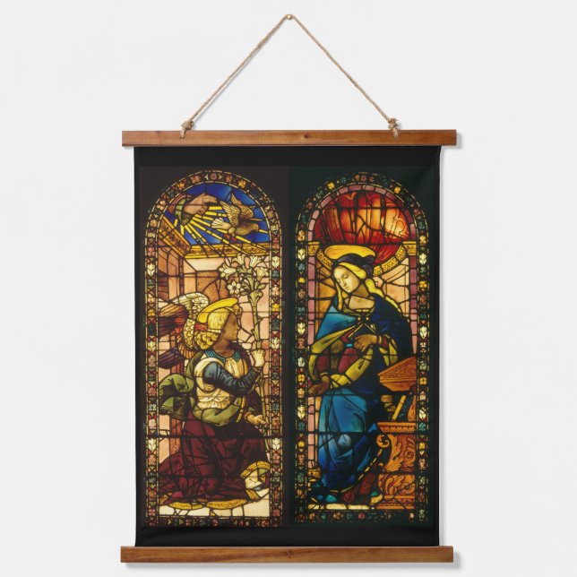 The Annunciation In Multi-Colours Hanging Tapestry (Front)