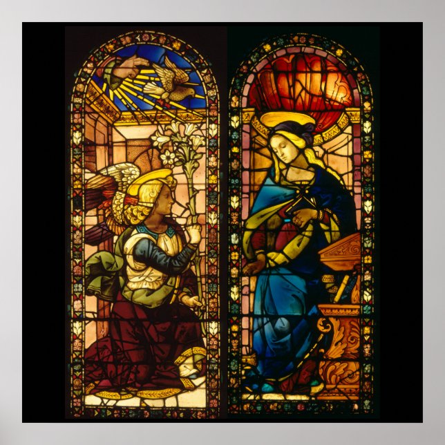 The Annunciation In Multi-Colours Poster (Front)