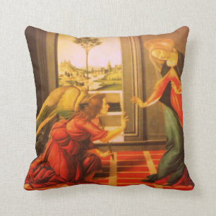 The Annunciation - La Anunciación Throw Pillow