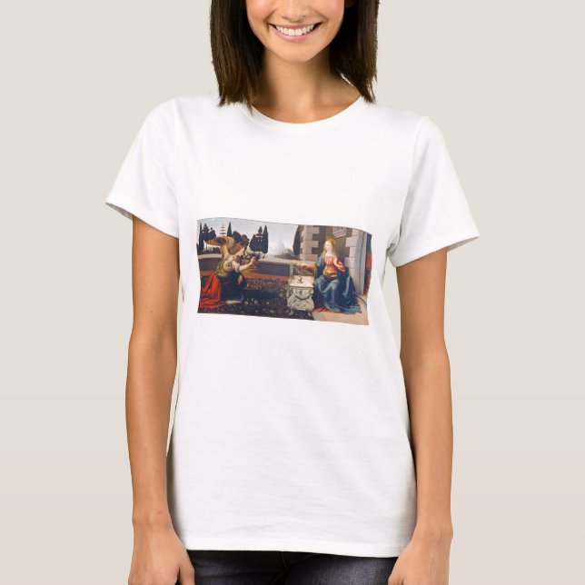 The Annunciation, Leonardo da Vinci, 1472–1473 T-Shirt (Front)