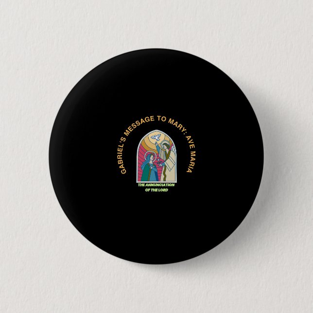 The Annunciation of the Lord 2 Inch Round Button (Front)