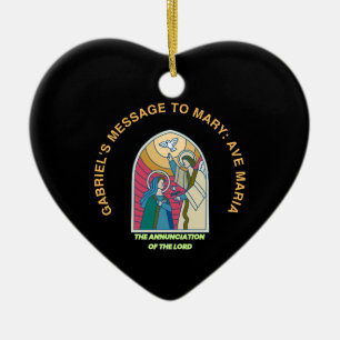 The Annunciation of the Lord Ceramic Ornament