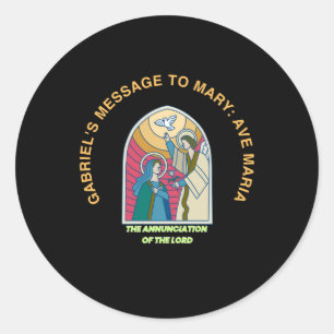 The Annunciation of the Lord Classic Round Sticker