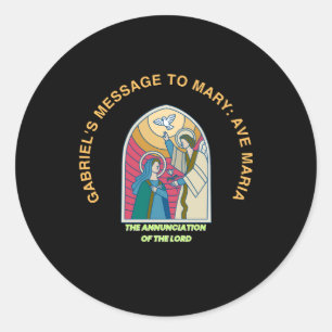 The Annunciation of the Lord Classic Round Sticker