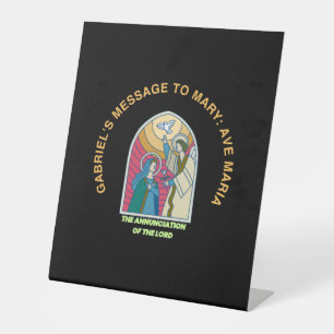 The Annunciation of the Lord Pedestal Sign