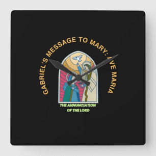 The Annunciation of the Lord Square Wall Clock