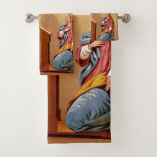 The Annunciation of Virgin Mary Bath Towel Set