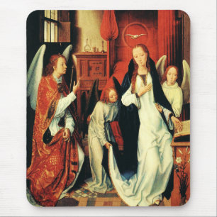 The Annunciation of Virgin Mary by Hans Memling Mouse Pad