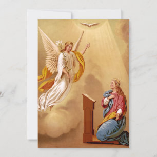 The Annunciation of Virgin Mary Holiday Card