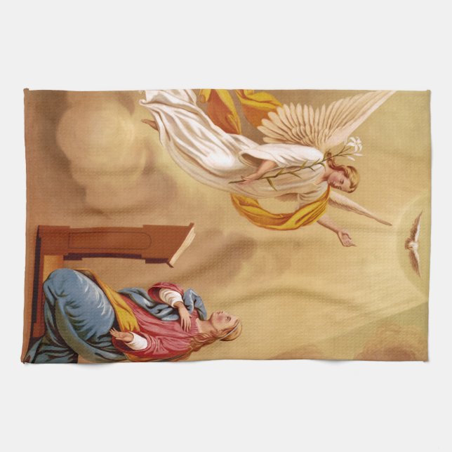 The Annunciation of Virgin Mary Kitchen Towel (Horizontal)