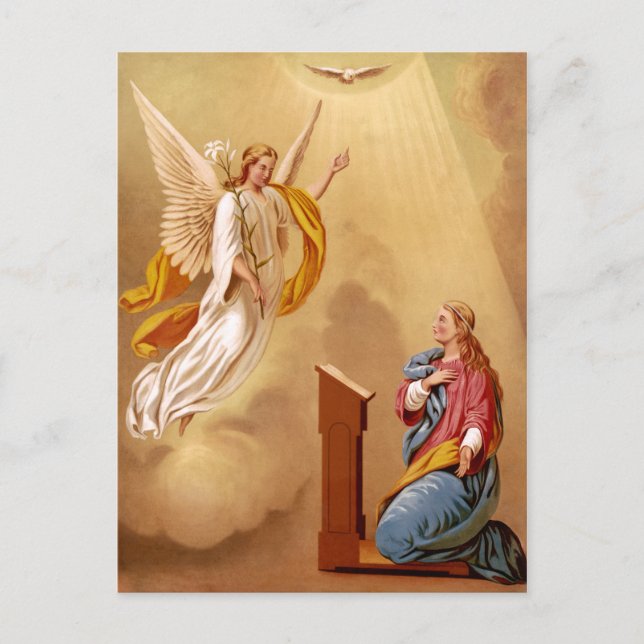 The Annunciation of Virgin Mary Postcard (Front)