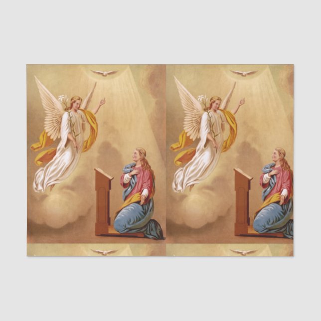 The Annunciation of Virgin Mary Tissue Paper (Front)
