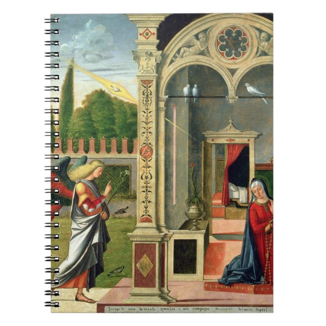 The Annunciation (oil on panel) 2 Notebook (Front)