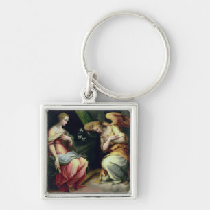 The Annunciation (oil on panel) 3 Keychain