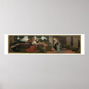 The Annunciation, predella panel from an altarpiec Poster