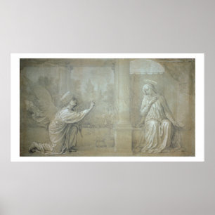 The Annunciation, preparatory cartoon for the Capp Poster