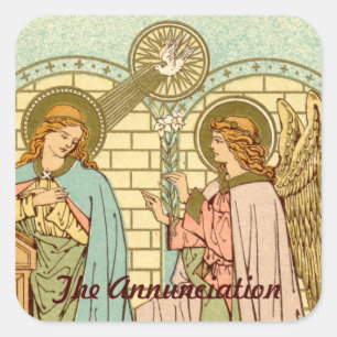The Annunciation  (RLS 04) Square Sticker
