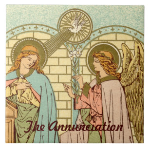The Annunciation (RLS 04) Tile