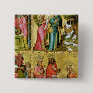 The Annunciation to St. Joachim 2 Inch Square Button