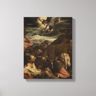 The Annunciation to the Shepherds, c.1557-8 Canvas Print