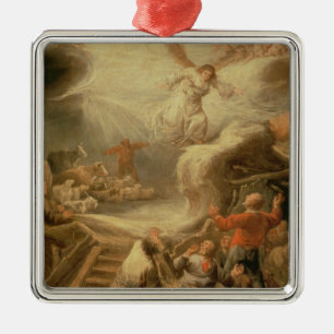 The Annunciation to the Shepherds Metal Ornament
