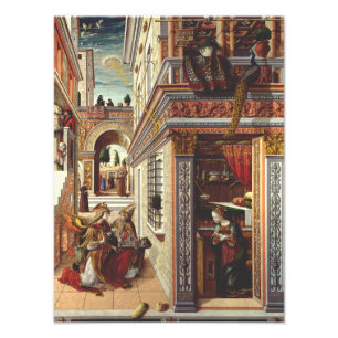 The Annunciation, with Saint Emidius Photo Print