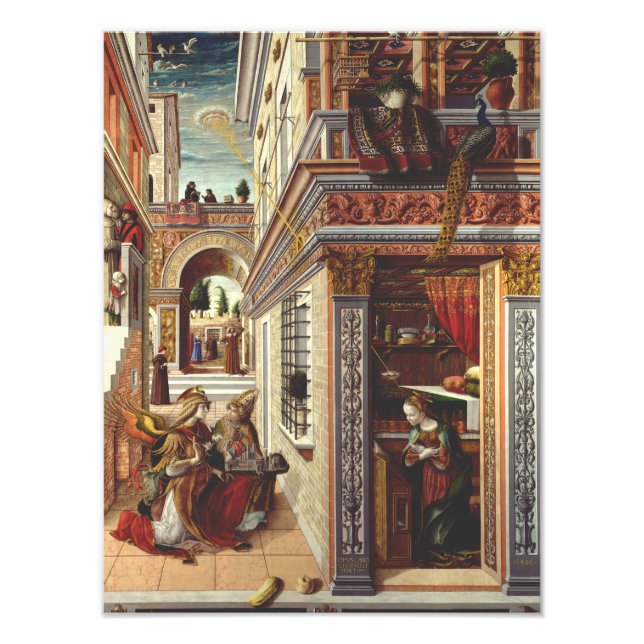 The Annunciation, with Saint Emidius Photo Print (Front)