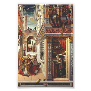 The Annunciation, with Saint Emidius Photo Print