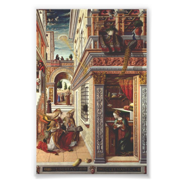 The Annunciation, with Saint Emidius Photo Print (Front)