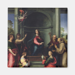The Annunciation with Saints, 1515 Magnet
