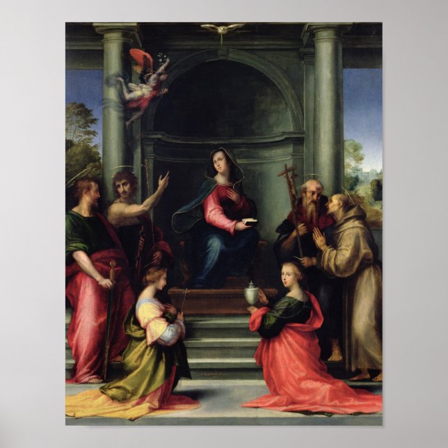 The Annunciation with Saints, 1515 Poster (Front)