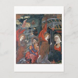 The Annunciation with Shepherds Making Cheese in t Postcard