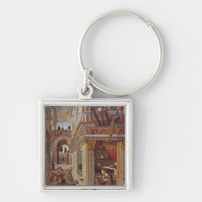 The Annunciation with St. Emidius, 1486 Keychain (Front)