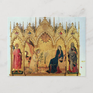 The Annunciation with St. Margaret and St. Postcard
