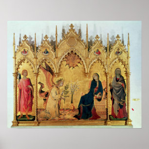 The Annunciation with St. Margaret and St. Poster