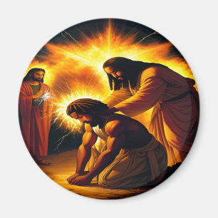The Anointing Christian Art Magnet