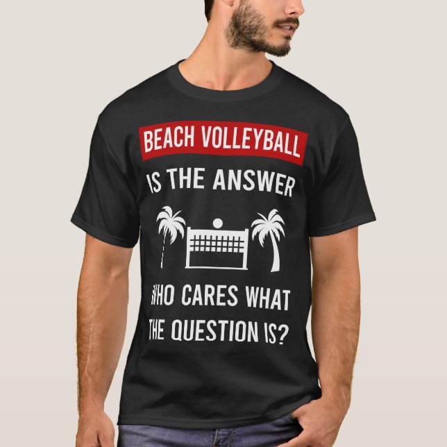 The Answer Beach Volleyball T-Shirt (Front)