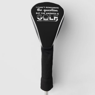 The Answer Is Golf Head Cover